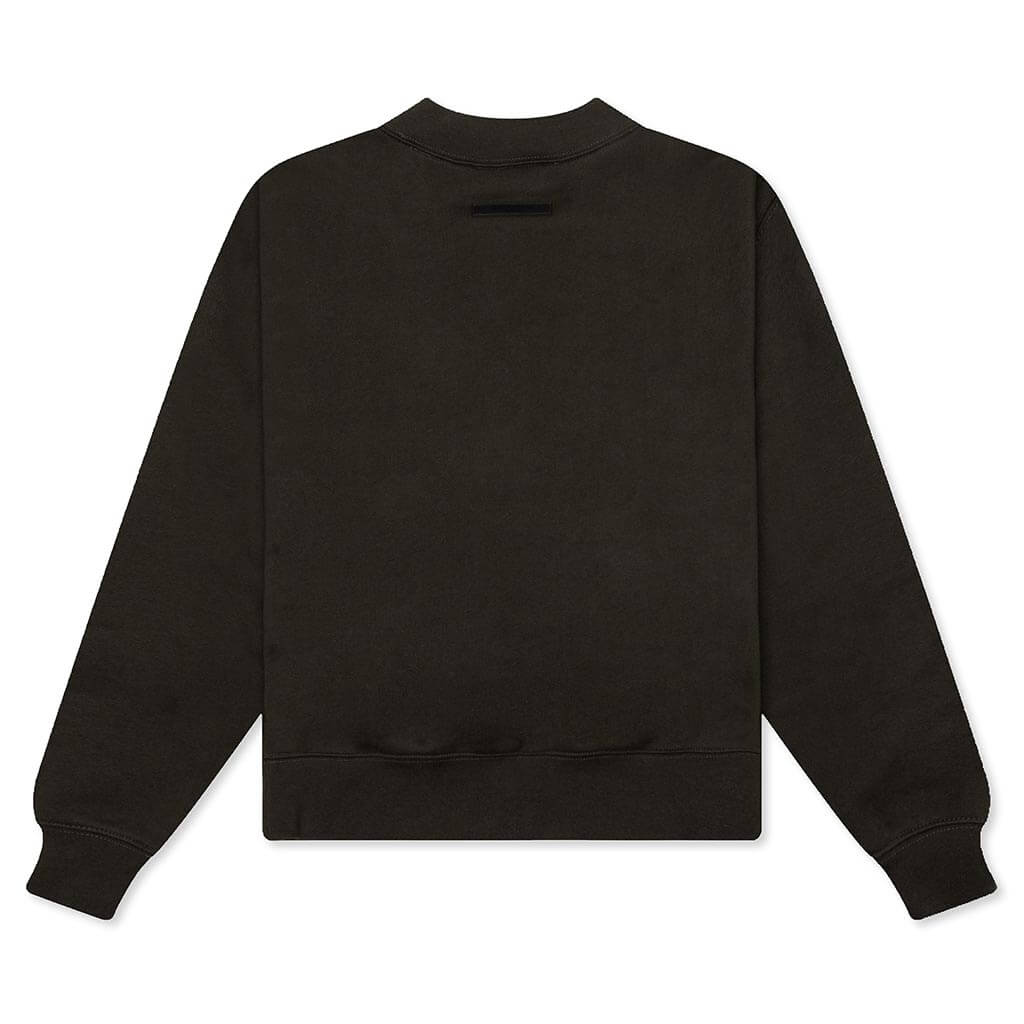 Kid's Essential Crewneck - Off Black