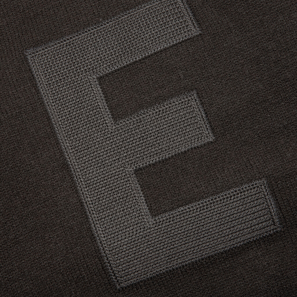 Kid's Knit Polo - Off Black