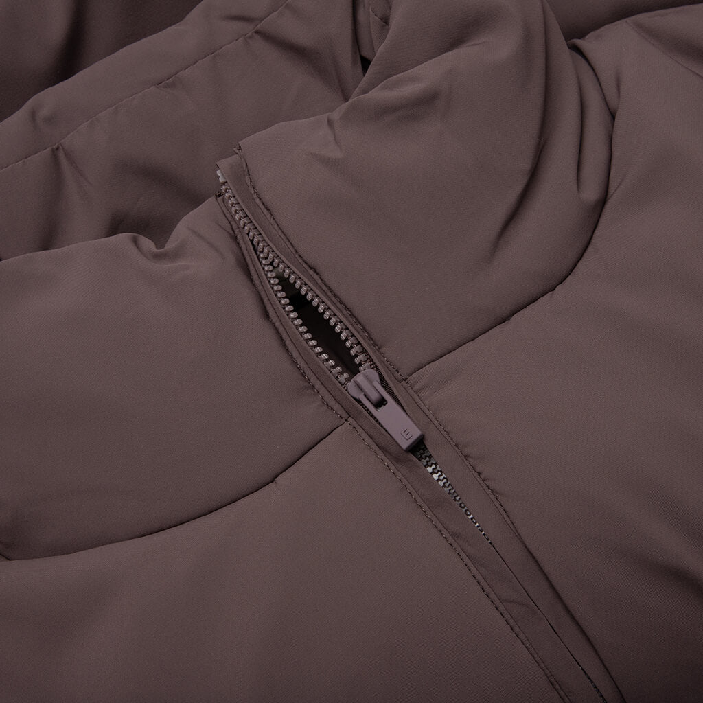 Nylon Puffer Jacket - Plum