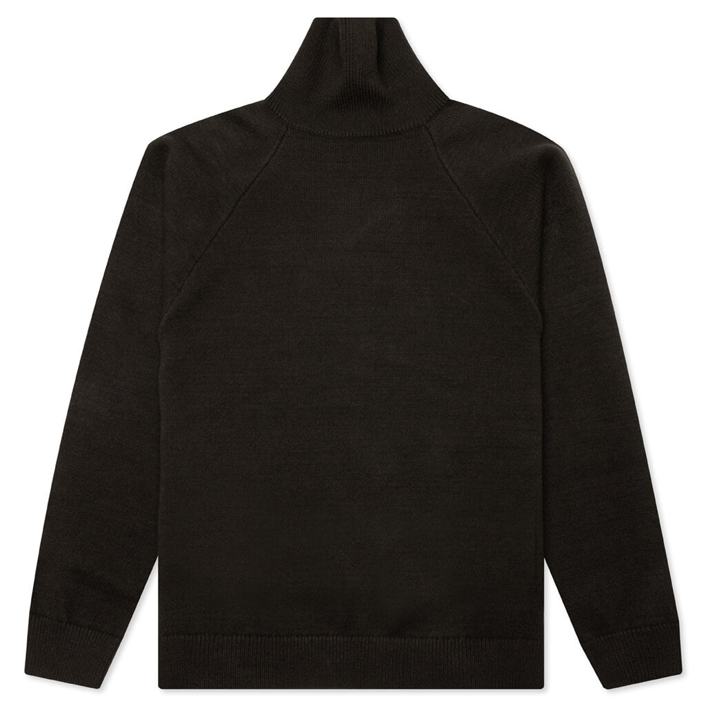 Knit Turtleneck - Off Black