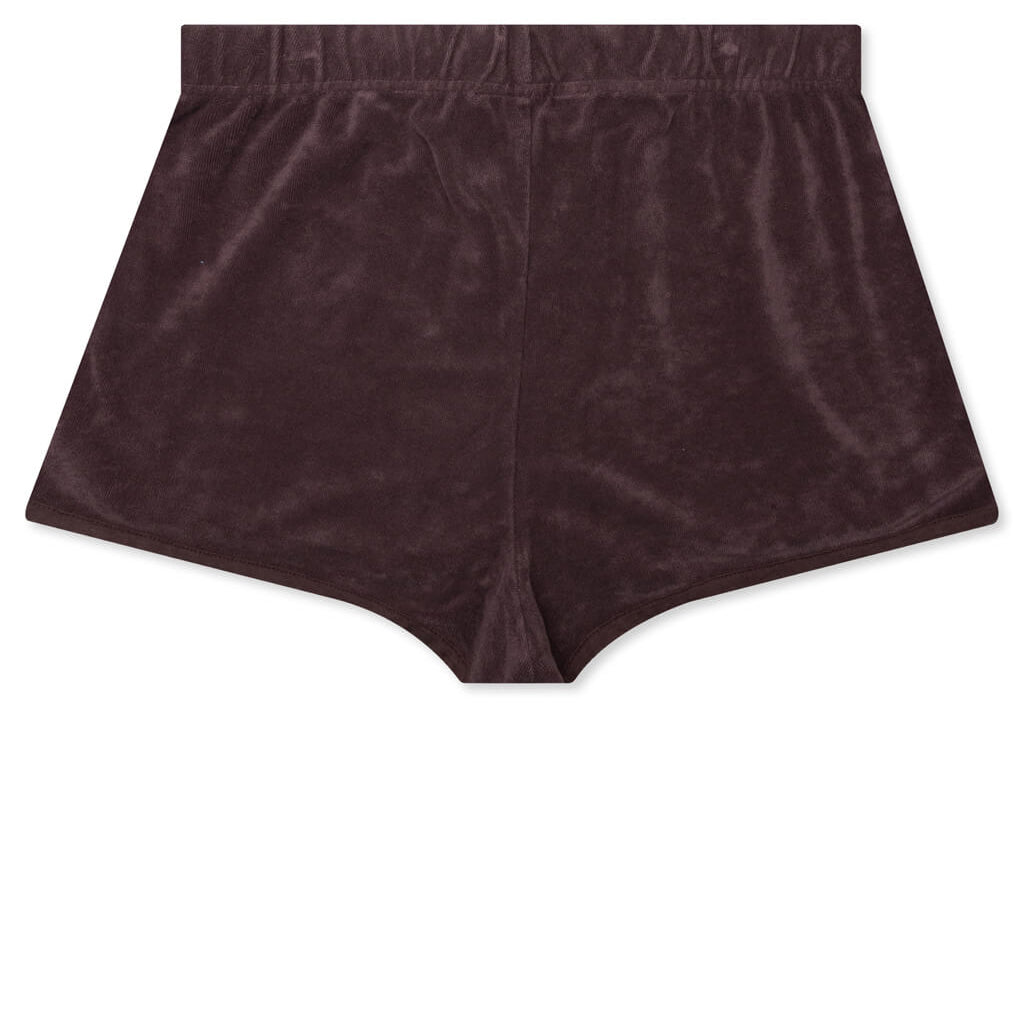 Women's Terry Beach Short - Plum