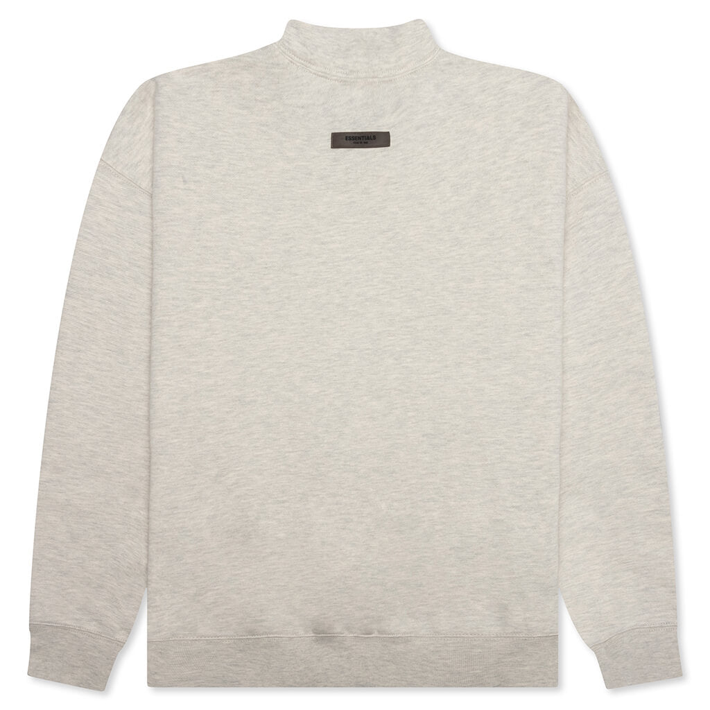 Essentials Core Mockneck - Light Oatmeal