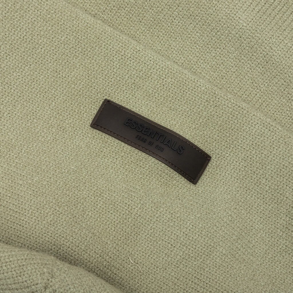 Essentials Kid's Big E Knit Hoodie - Seafoam