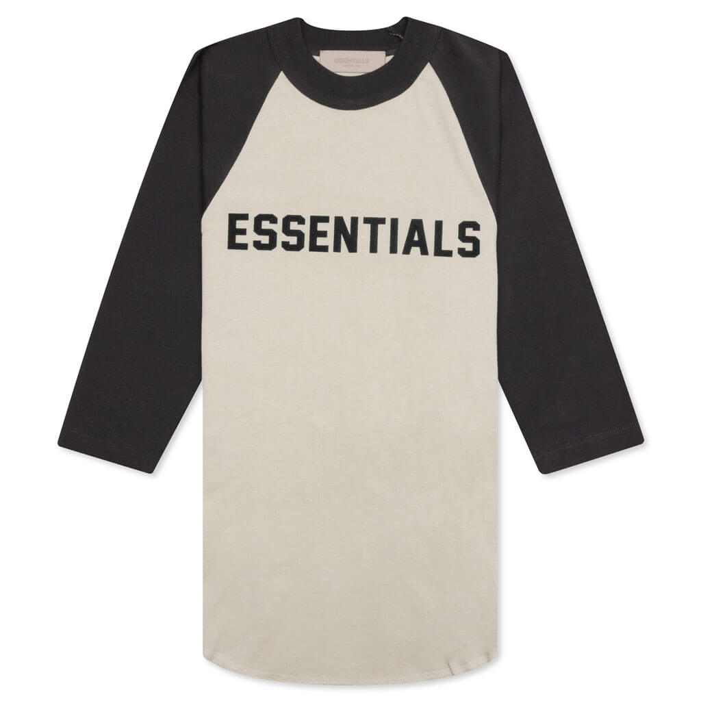 Essentials Kid's 3/4 Sleeve Baseball Tee - Wheat