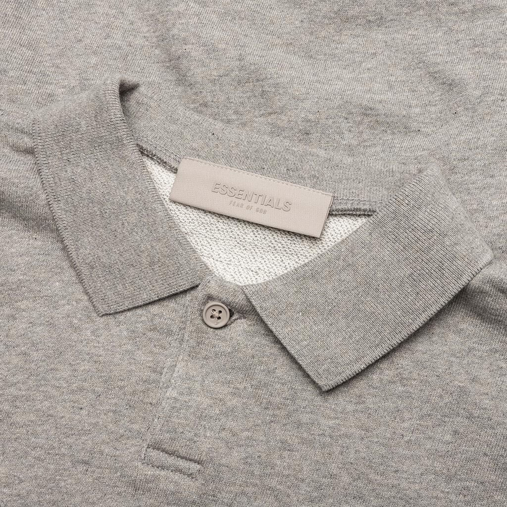 Kid's Core L/S Polo - Dark Oatmeal