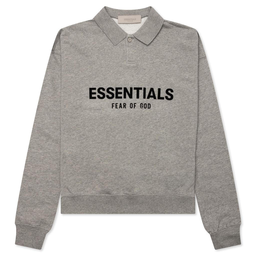 Kid's Core L/S Polo - Dark Oatmeal