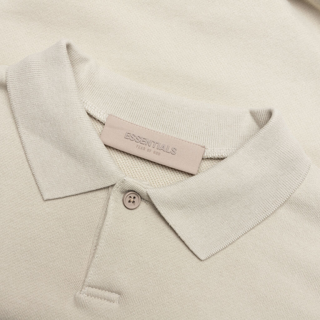 Essentials Kid's L/S Polo - Wheat
