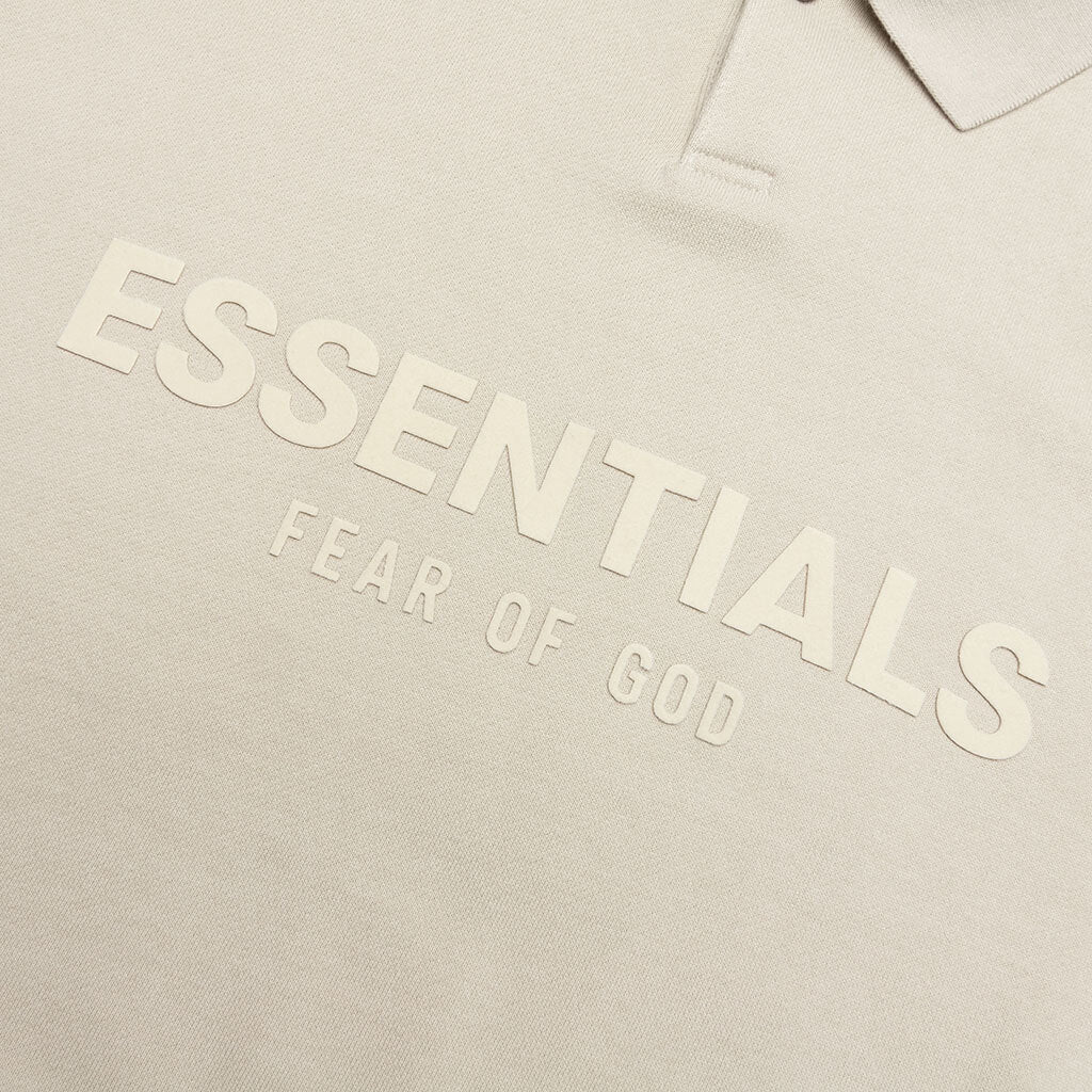 Essentials Kid's L/S Polo - Wheat
