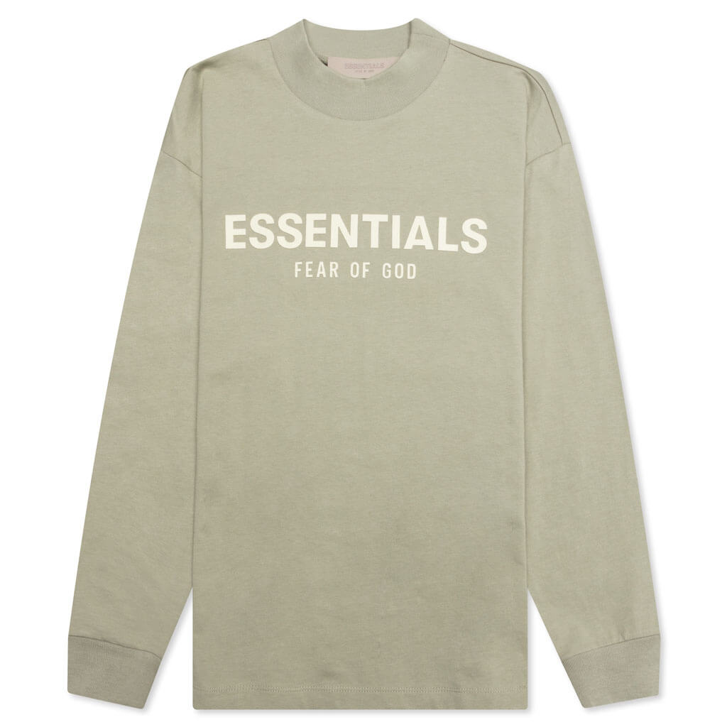 Essentials Kid's L/S Tee - Seafoam