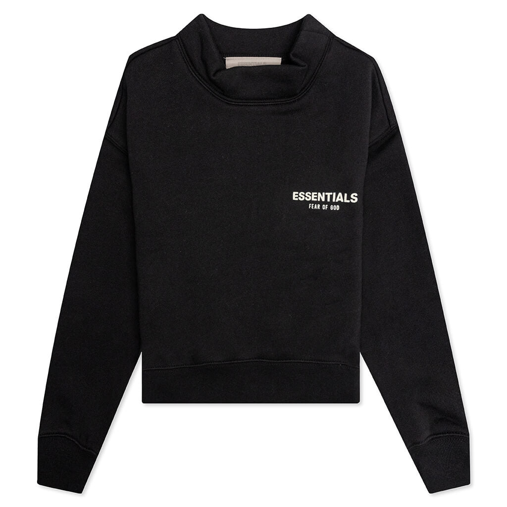 Essentials Kid's Core Mockneck - Stretch Limo