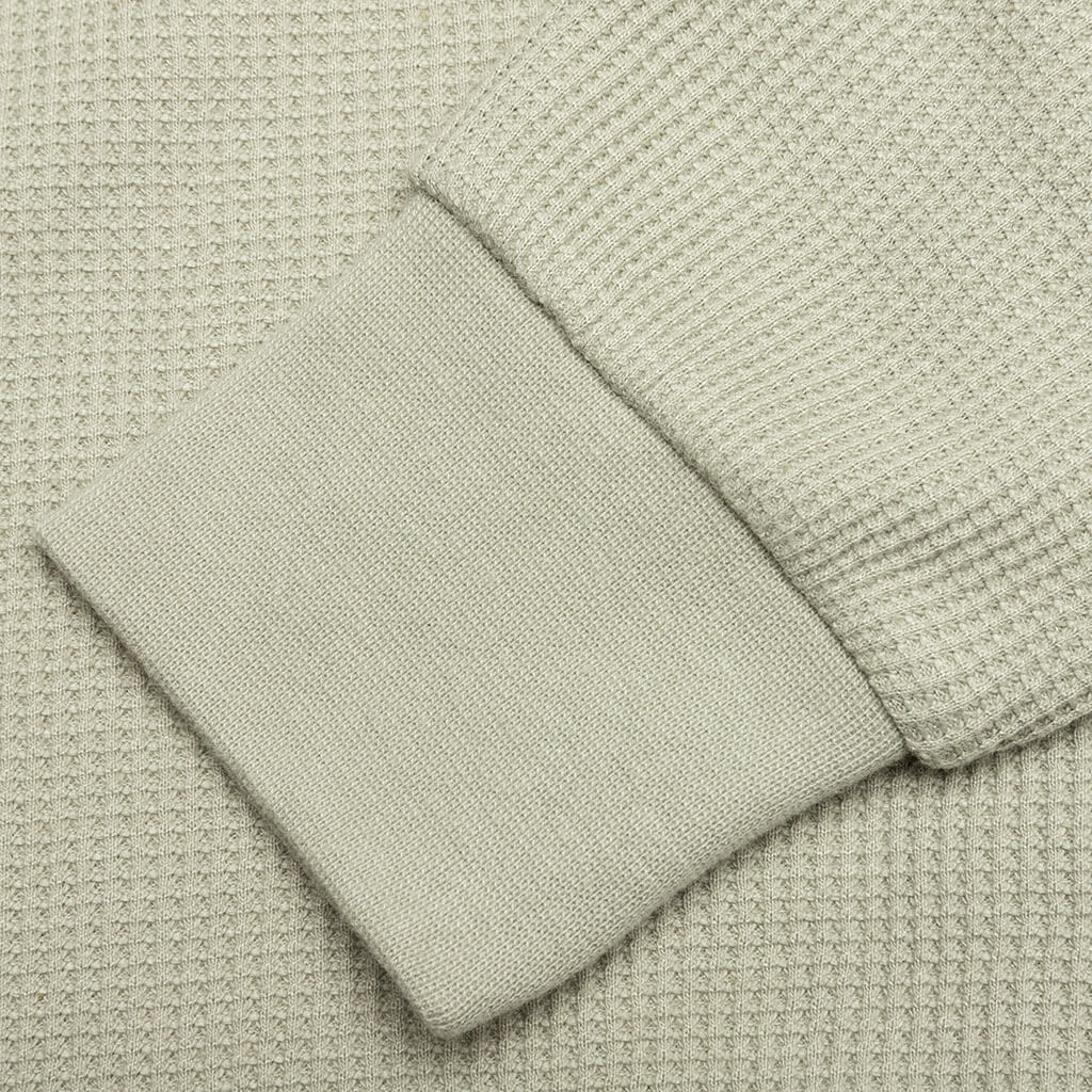 Essentials Kid's Mockneck Waffle - Seafoam