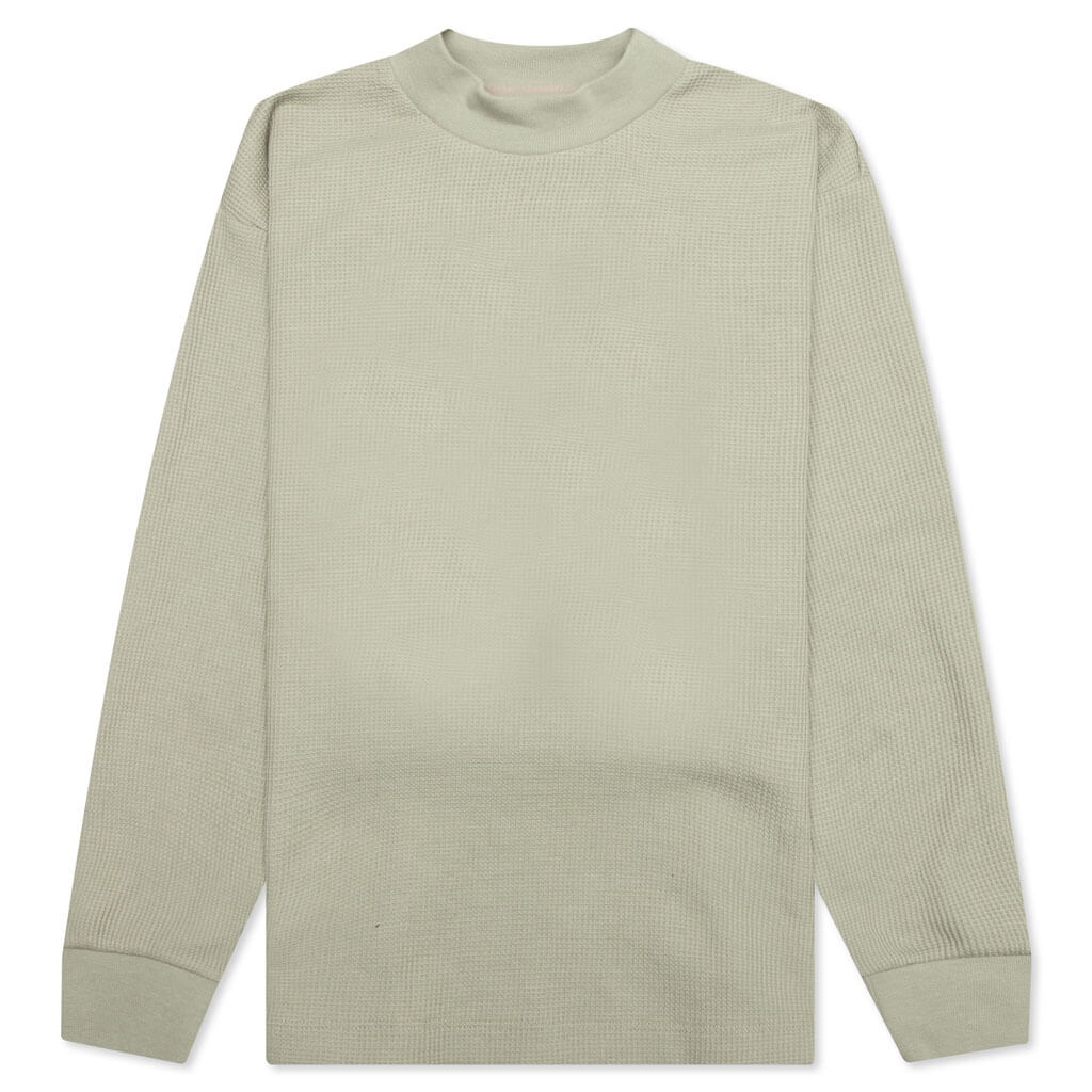 Essentials Kid's Mockneck Waffle - Seafoam
