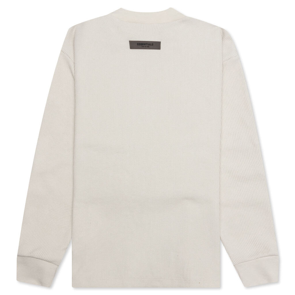 Essentials Kid's Mockneck Waffle - Wheat