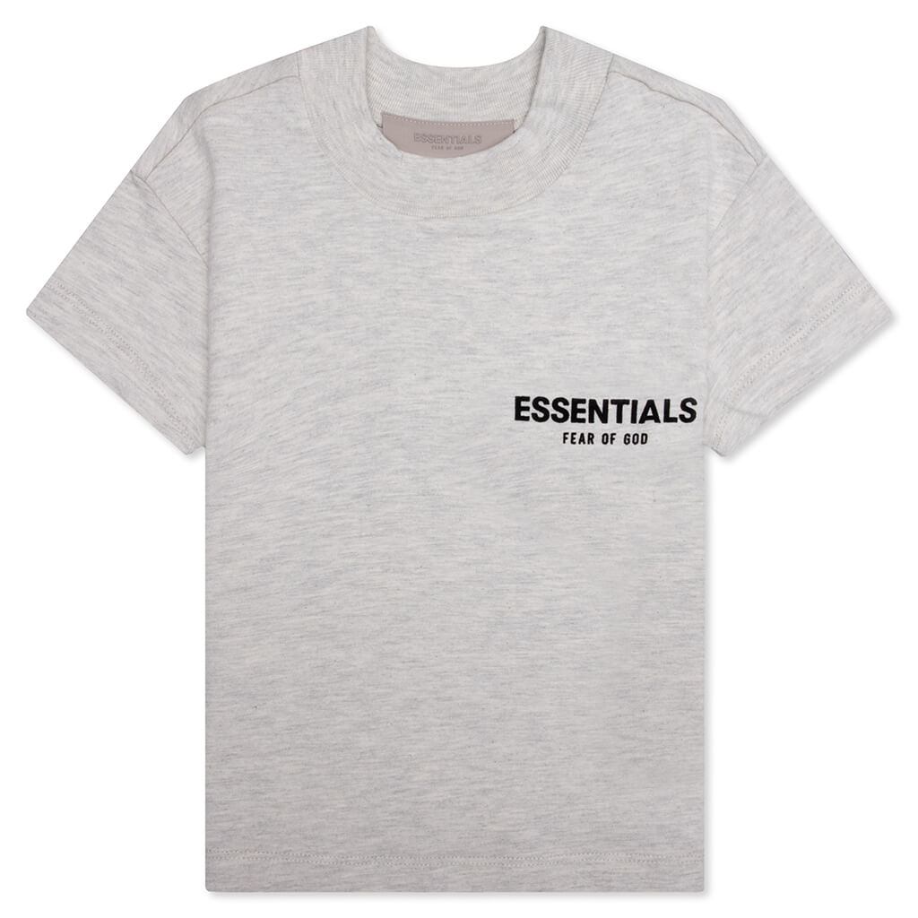 Essentials Kid's Core Tee - Light Oatmeal