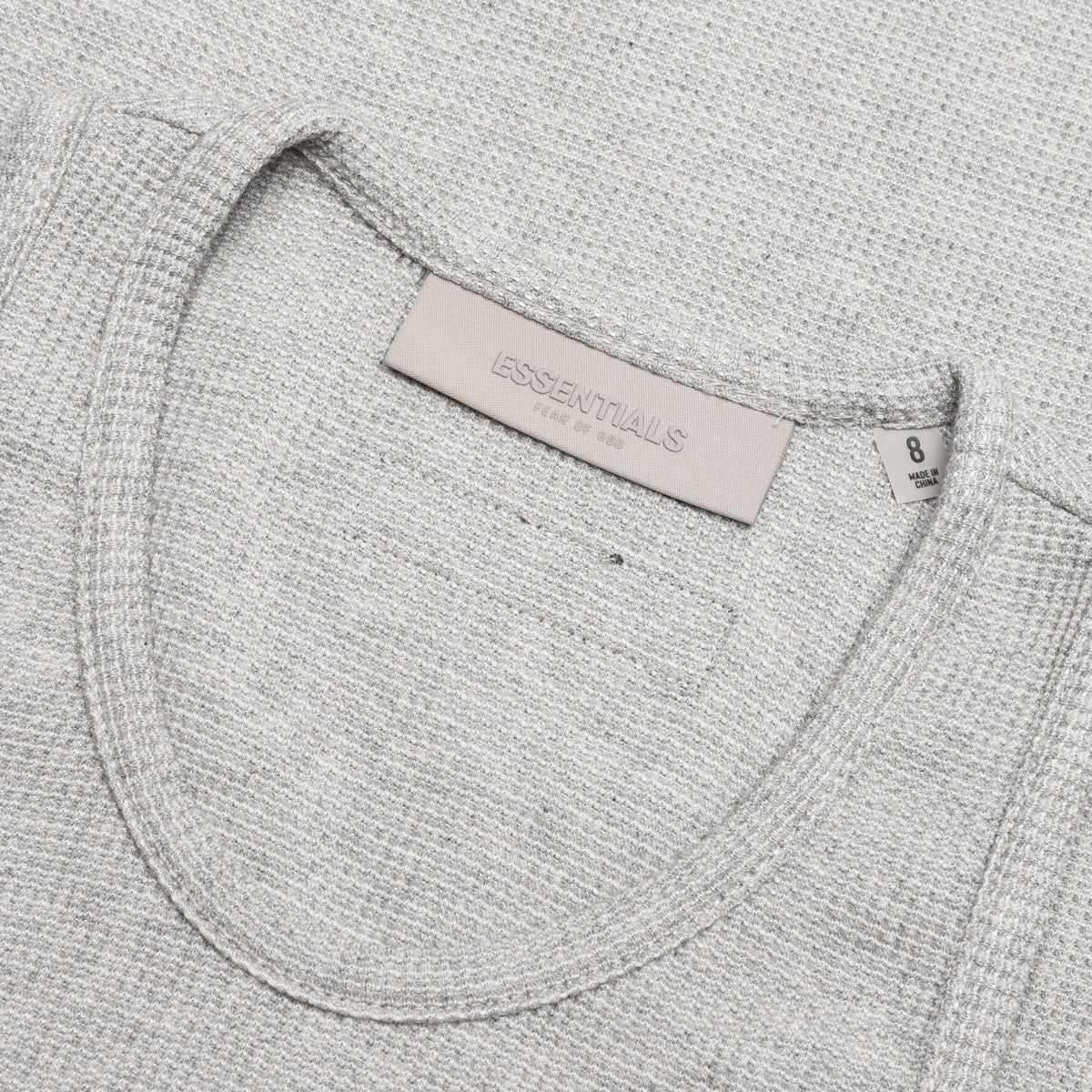 Essentials Kid's Waffle Tank - Dark Oatmeal
