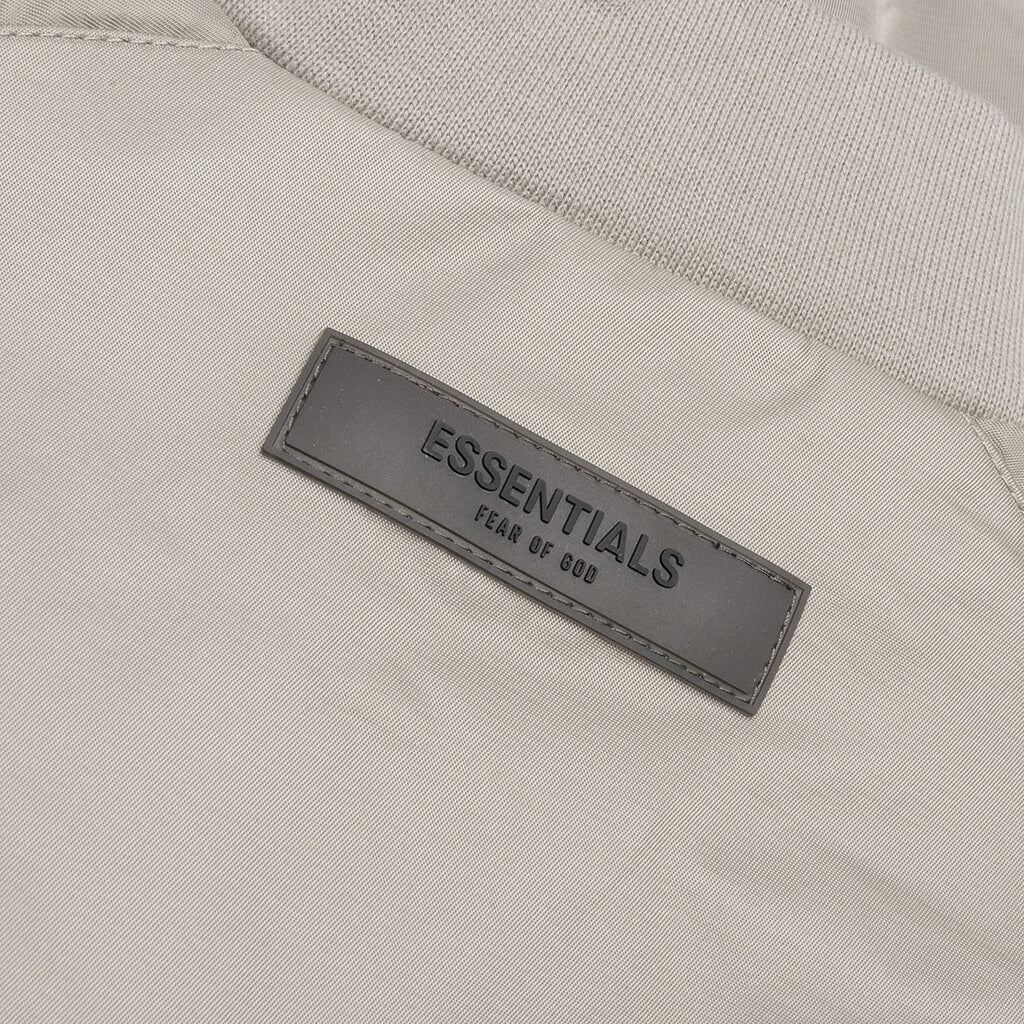 Essentials Kid's Baseball Jacket - Desert Taupe