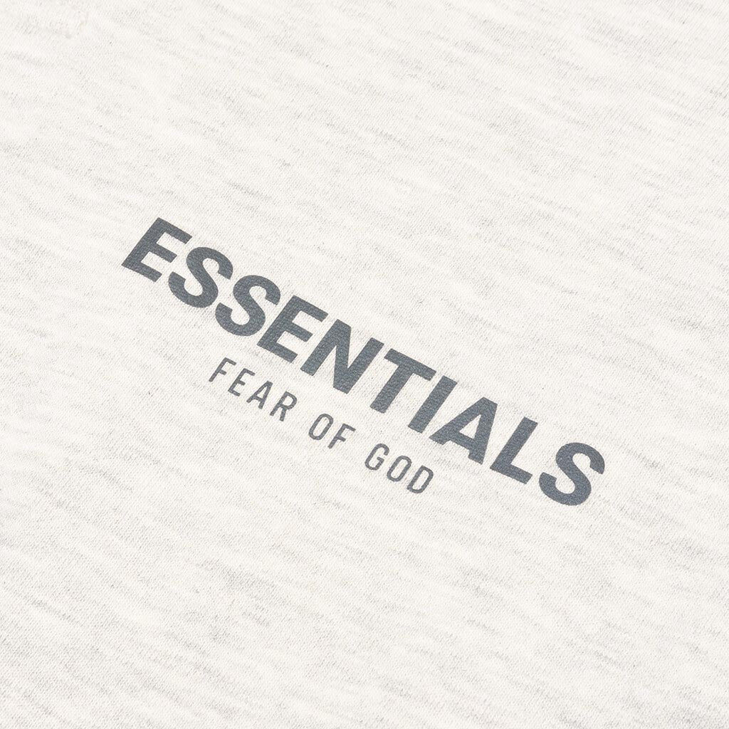 Essentials Kid's L/S Polo - Light Heather Oatmeal