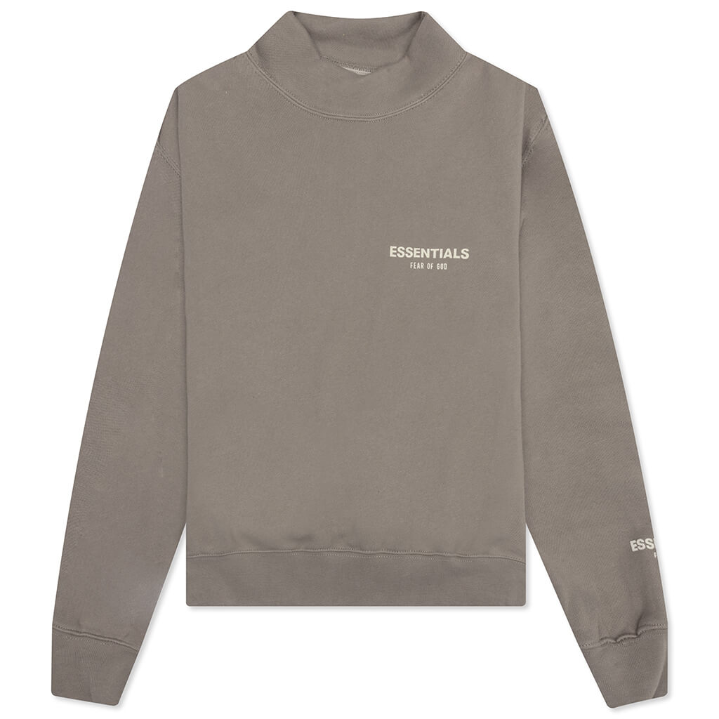 Essentials Kid's Mockneck - Desert Taupe