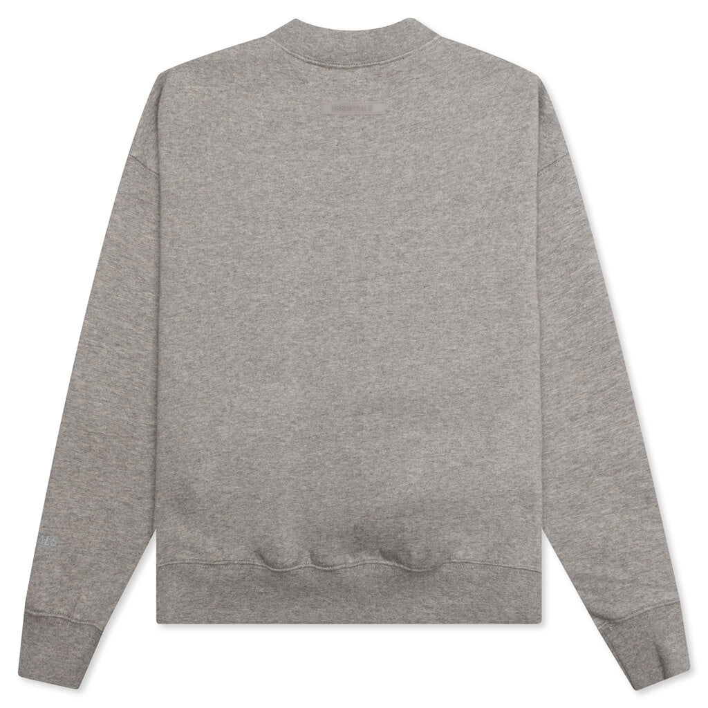 Essentials Kid's Pullover Crewneck - Dark Heather Oatmeal