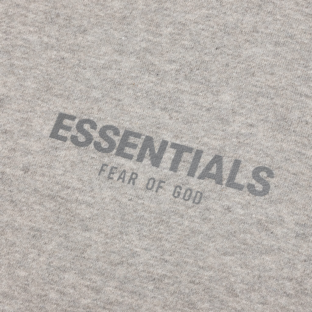Essentials Kid's Pullover Mockneck - Dark Heather Oatmeal