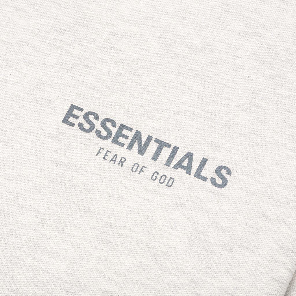 Essentials Kid's Pullover Mockneck - Light Heather Oatmeal