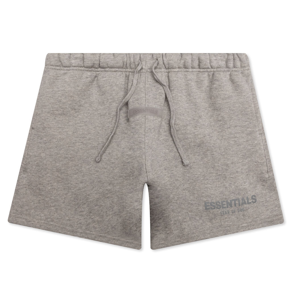 Essentials Kid's Sweatshort - Dark Heather Oatmeal