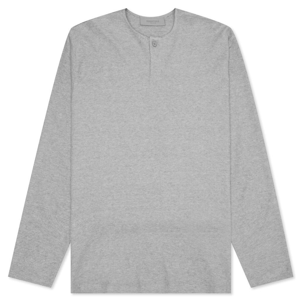 Essentials Henley Thermal Set - Dark Oatmeal