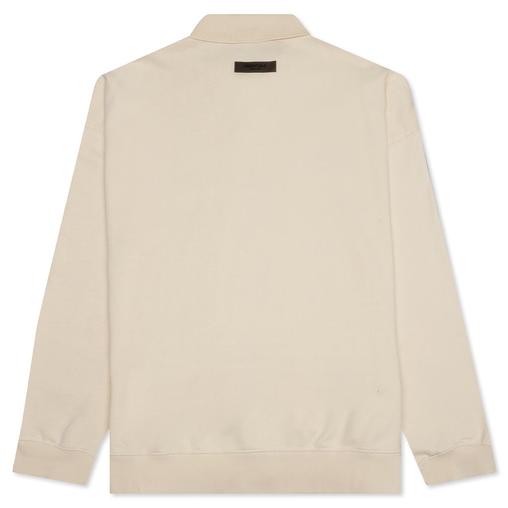 Essentials L/S Polo - Egg Shell