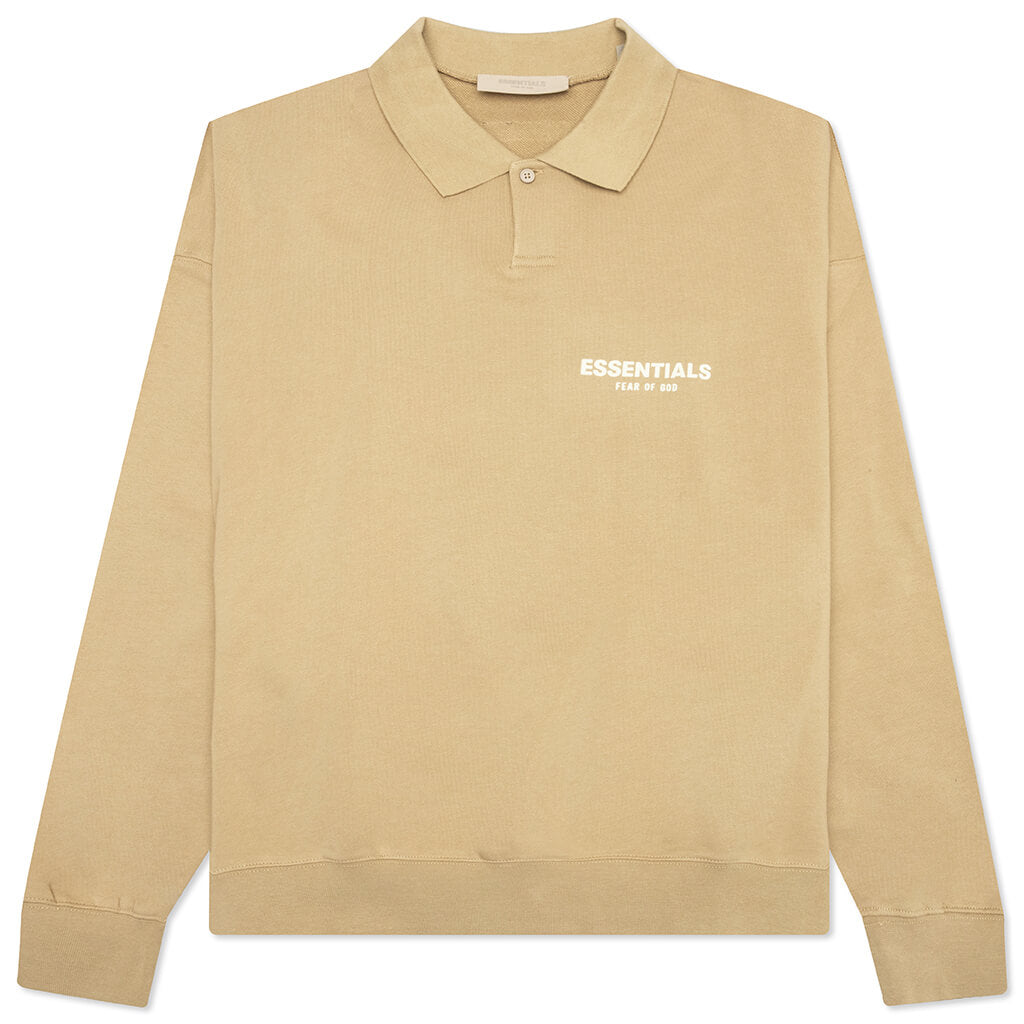 Essentials L/S Polo - Oak