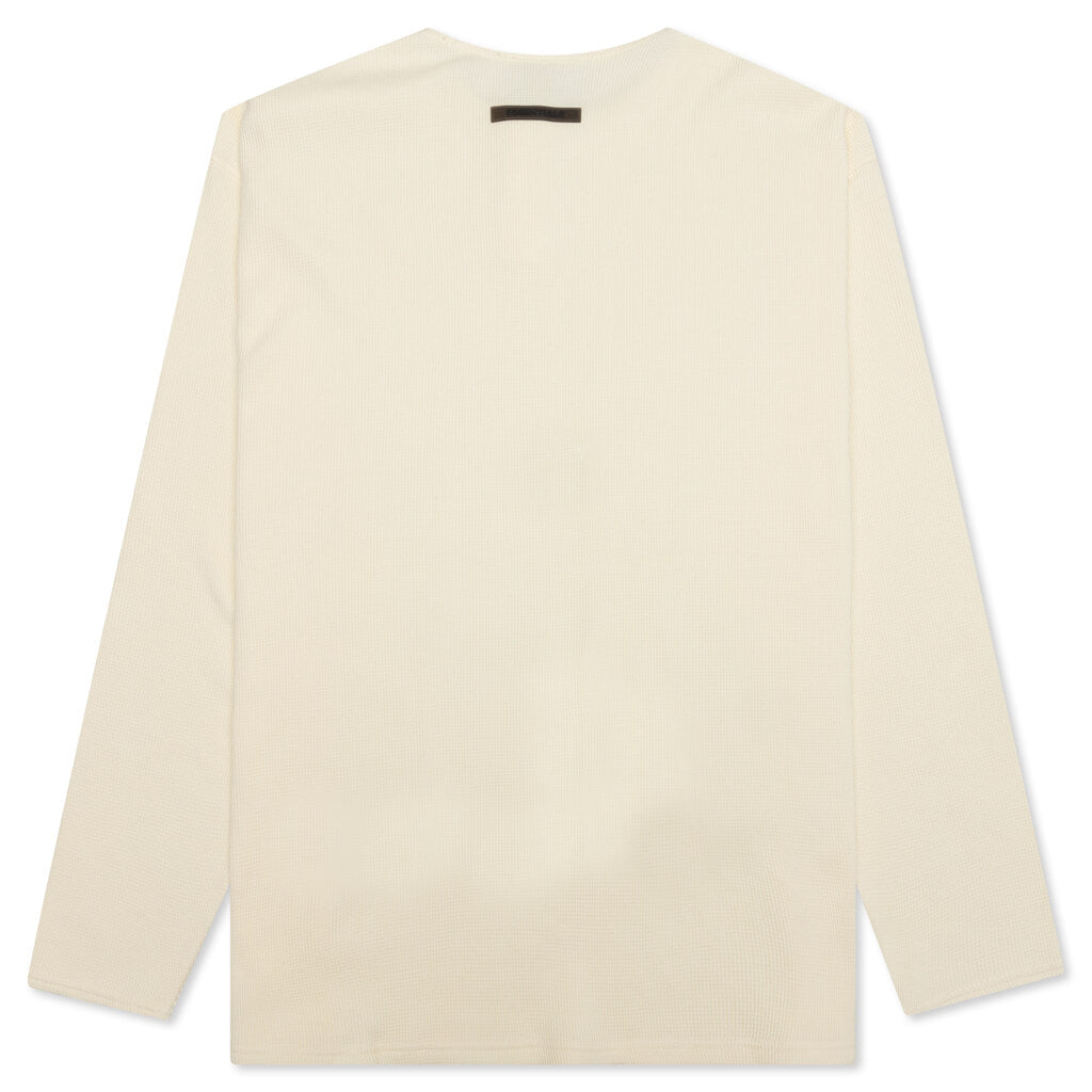 Essentials L/S Thermal Henley - Buttercream