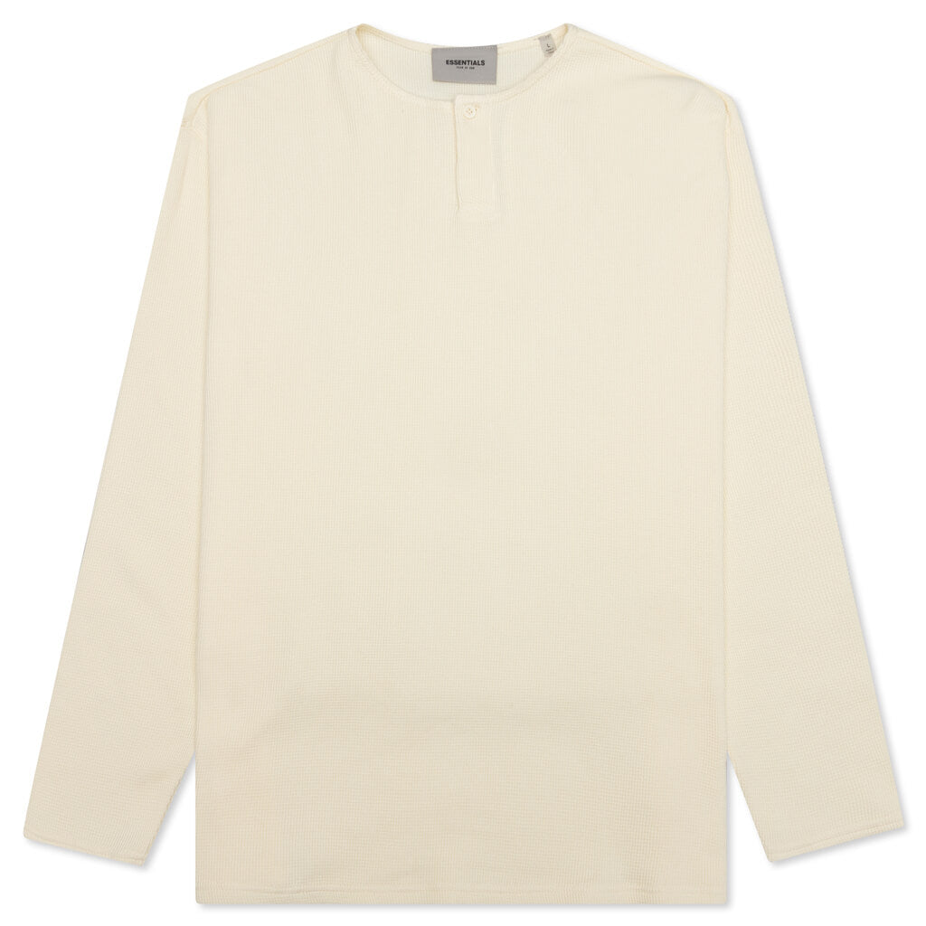Essentials L/S Thermal Henley - Buttercream
