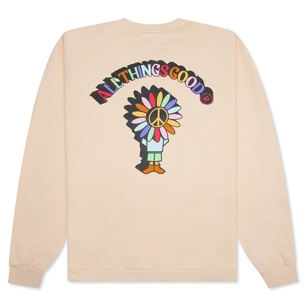 Multi ATG Crewneck - Almond Oil