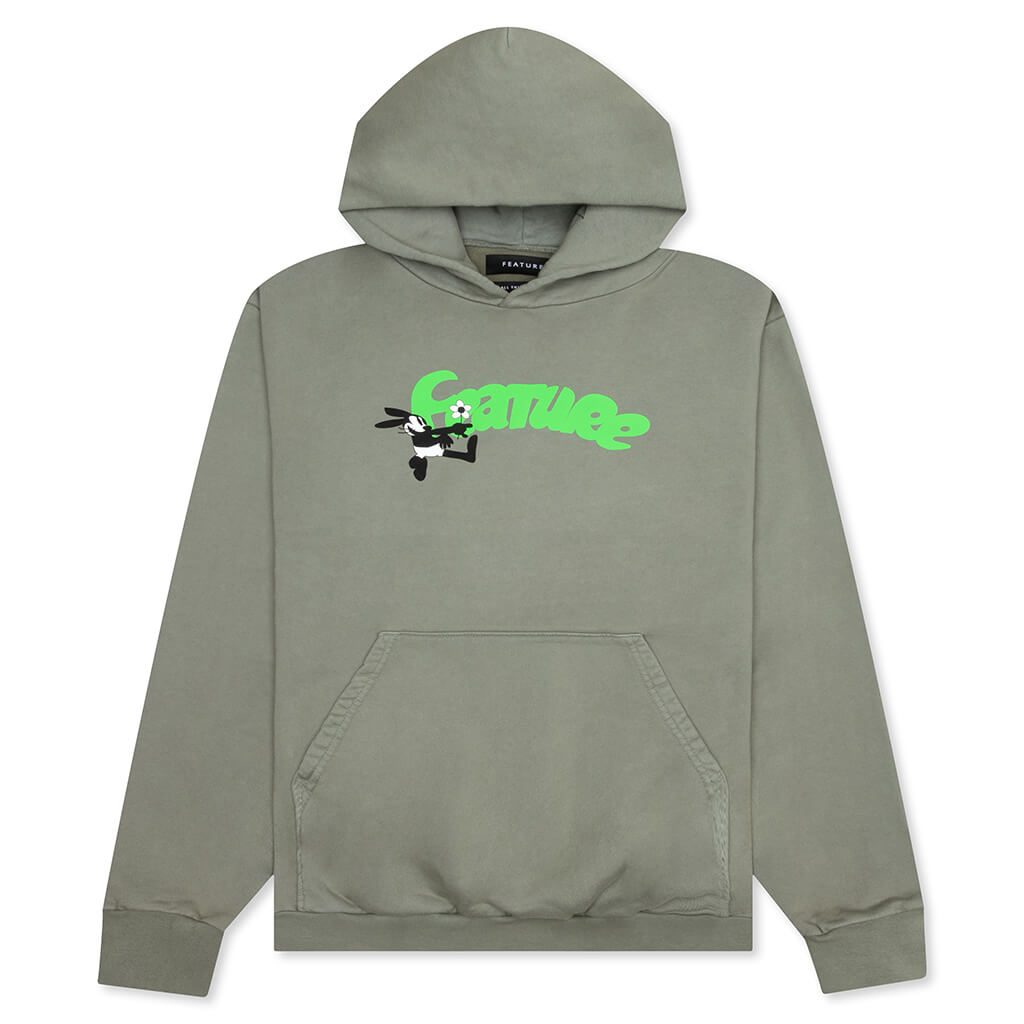 Puffed Hoodie - Oil Green