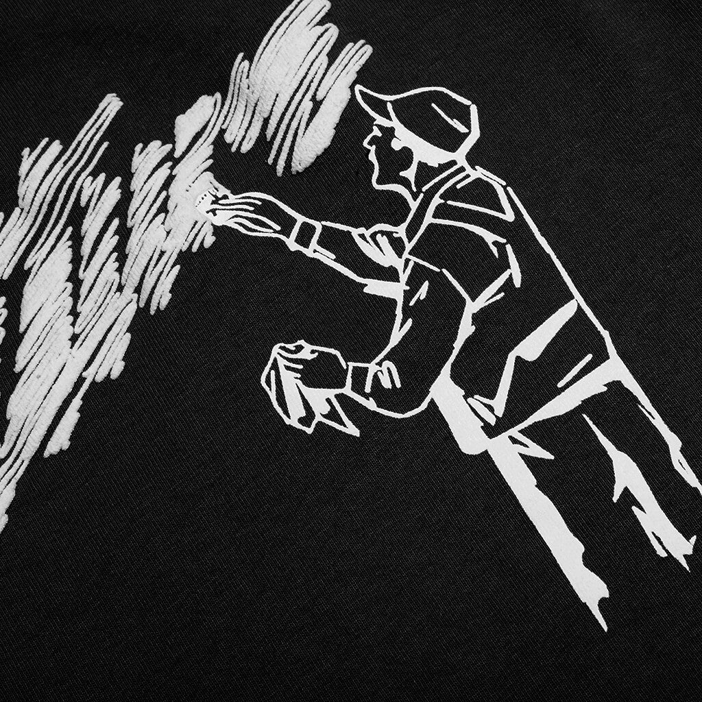Brush Fill S/S Tee - Black