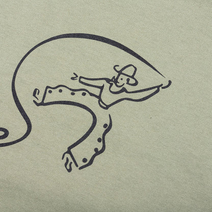 Cowboy Tee - Oil Green