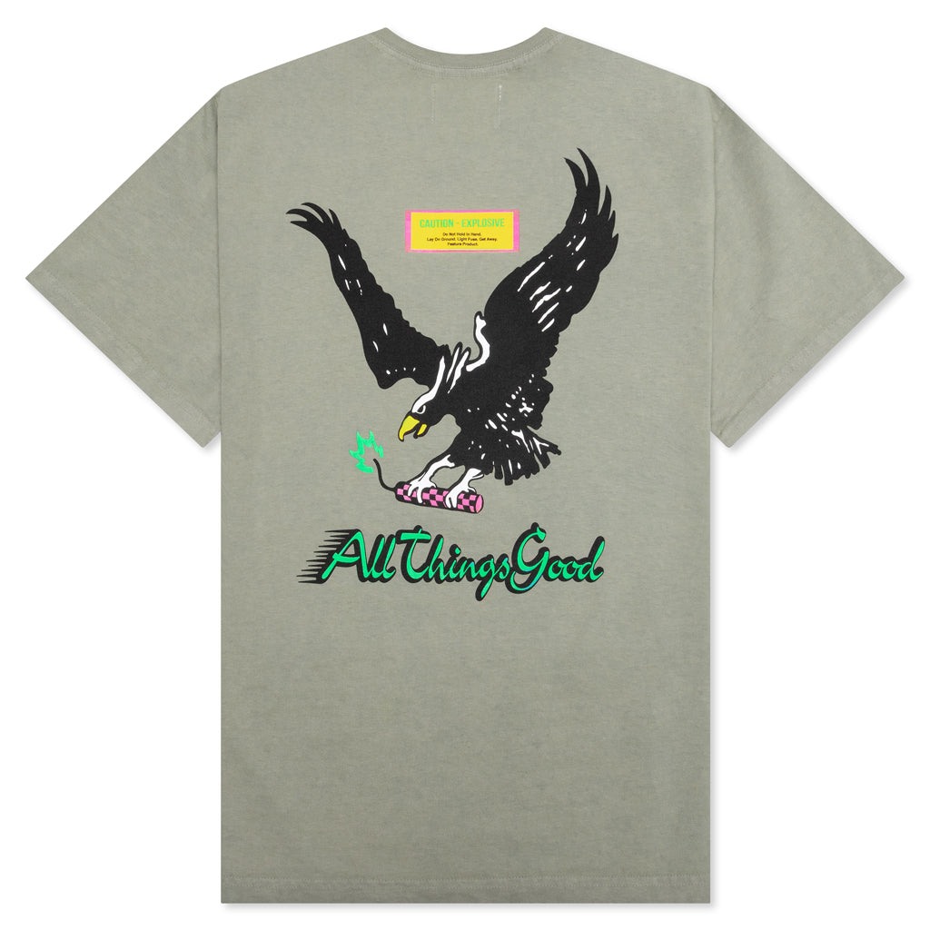 Firecracker Tee - Oil Green