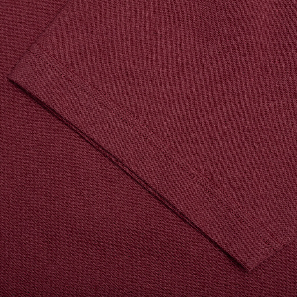 Jersey Braque Pocket Tee - Burgundy