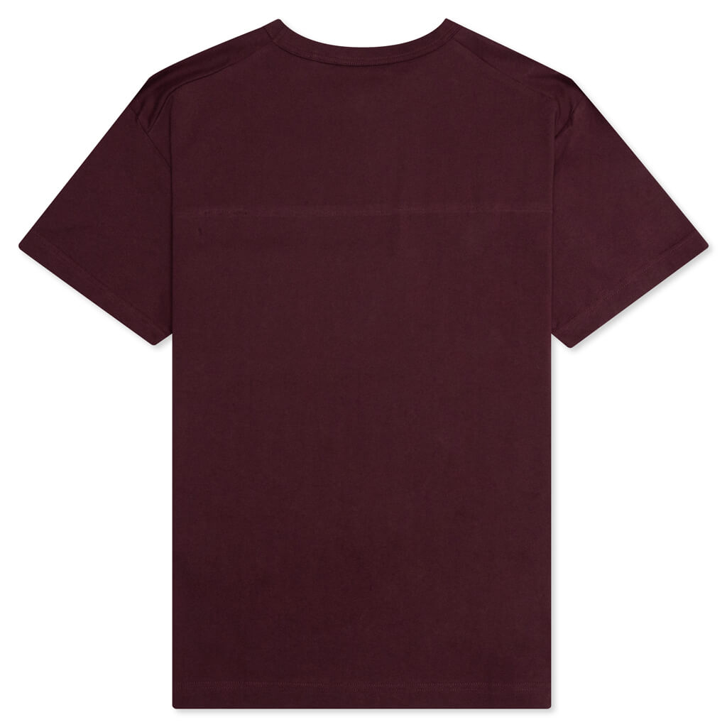 Jersey Braque Pocket Tee - Maroon