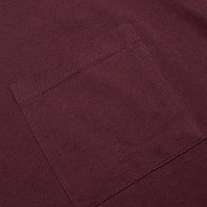 Jersey Braque Pocket Tee - Maroon