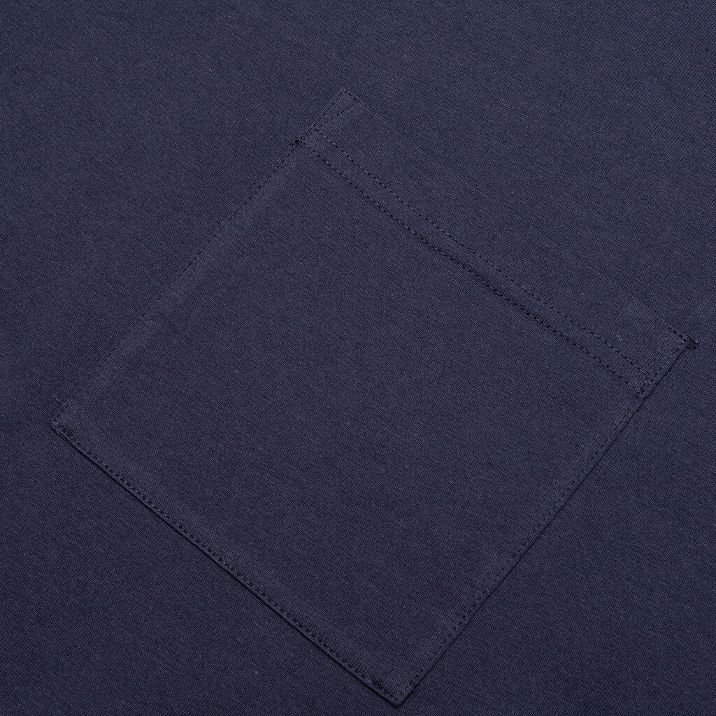 Jersey Braque Pocket Tee - Navy