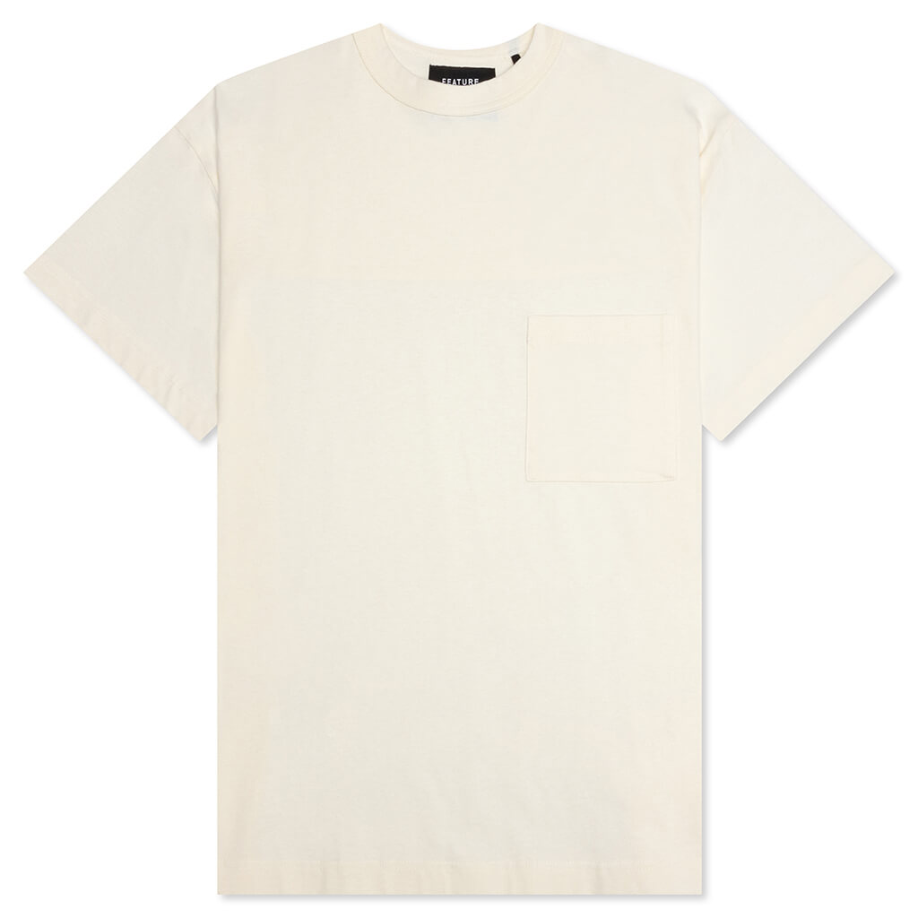 Jersey Braque Pocket Tee - Cream