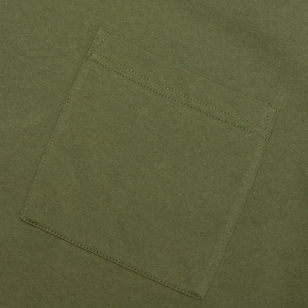 Jersey Braque Pocket Tee - Dark Olive