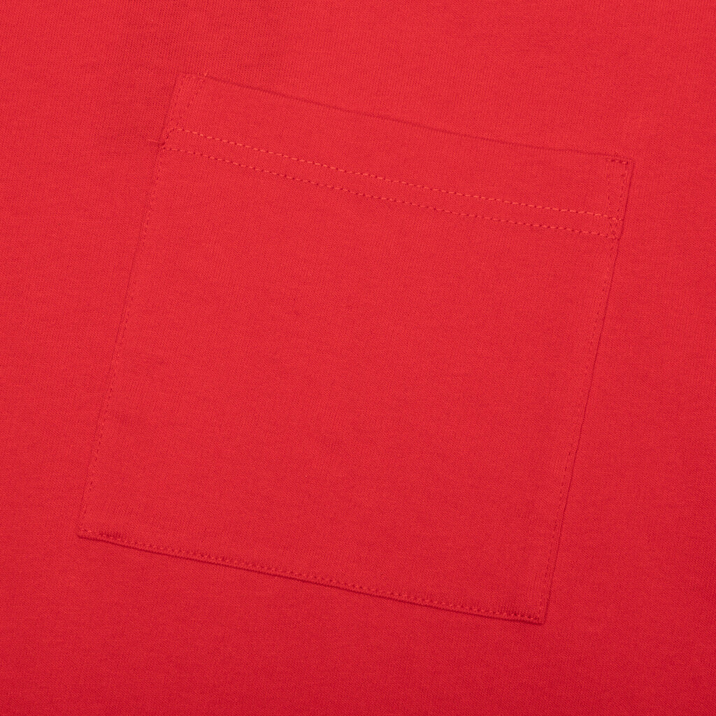 Jersey Braque Pocket Tee - Red