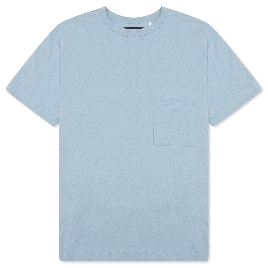 Jersey Braque Pocket Tee - Sea Ice