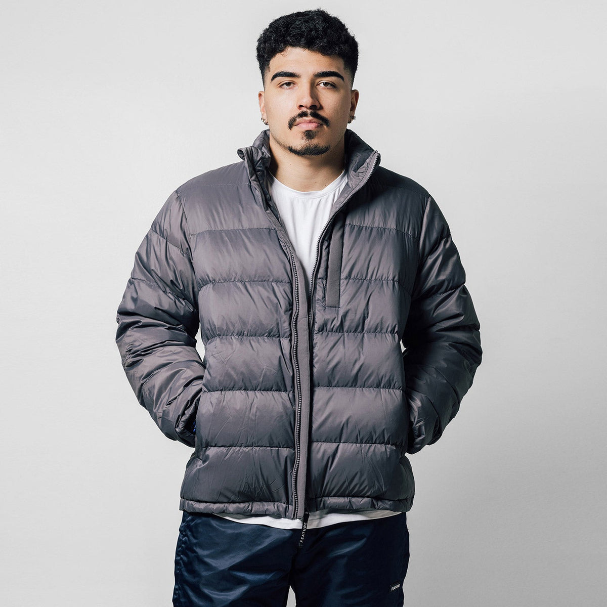 McCarthy Convertible Puffer Jacket - Slate Grey