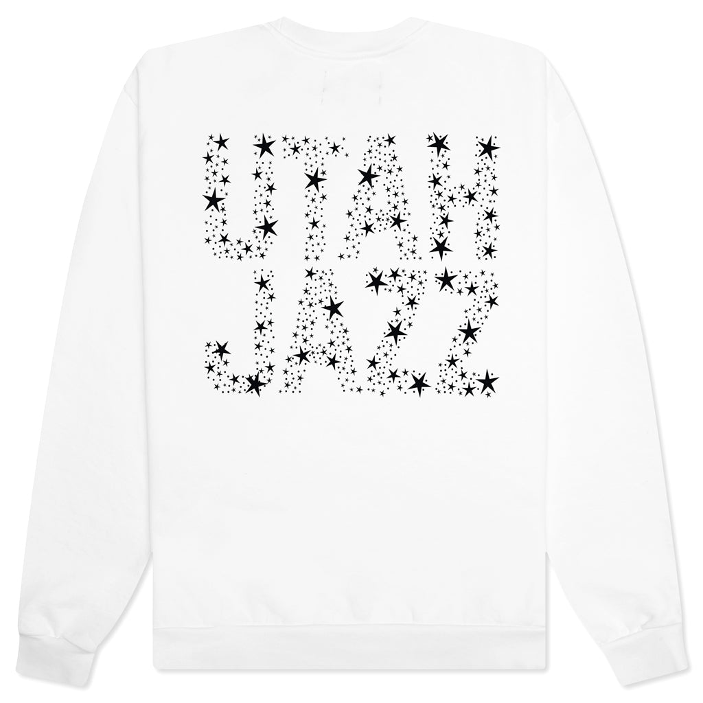 NBA Utah Jazz All of the Stars Crewneck Sweater - White