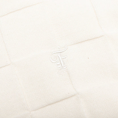 Palmer Checked L/S Sweater Polo - Clubhouse Cream