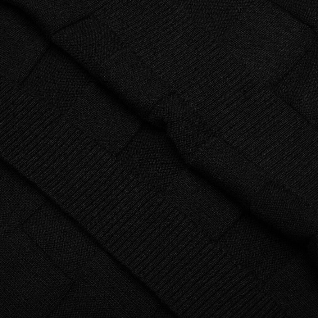 Palmer Checked L/S Sweater Polo - Tips Black