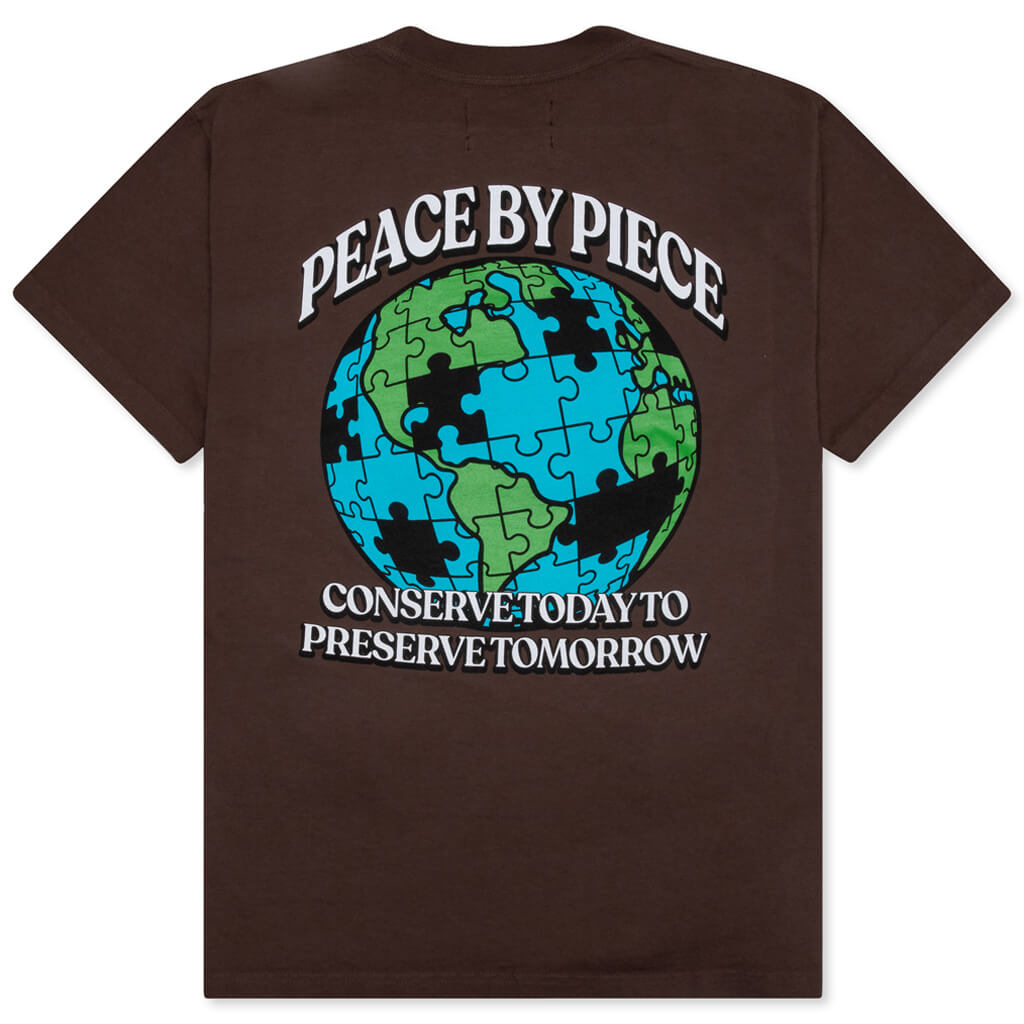 Peace by Piece Tee - Bitter Chocolate