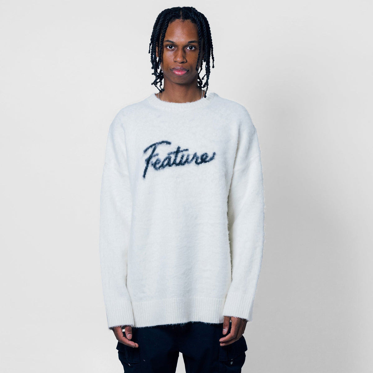 Script Logo Sweater - Black